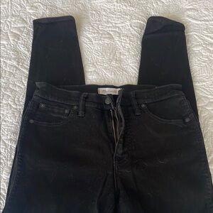 Madewell Women's 10” High-Rise Black Skinny Jeans
